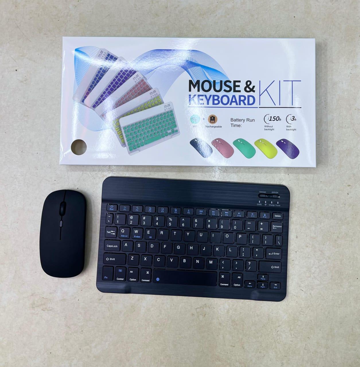 Rechargeable Bluetooth Keyboard & Mouse Combo - Wireless, Slim Design, 150H Battery Life