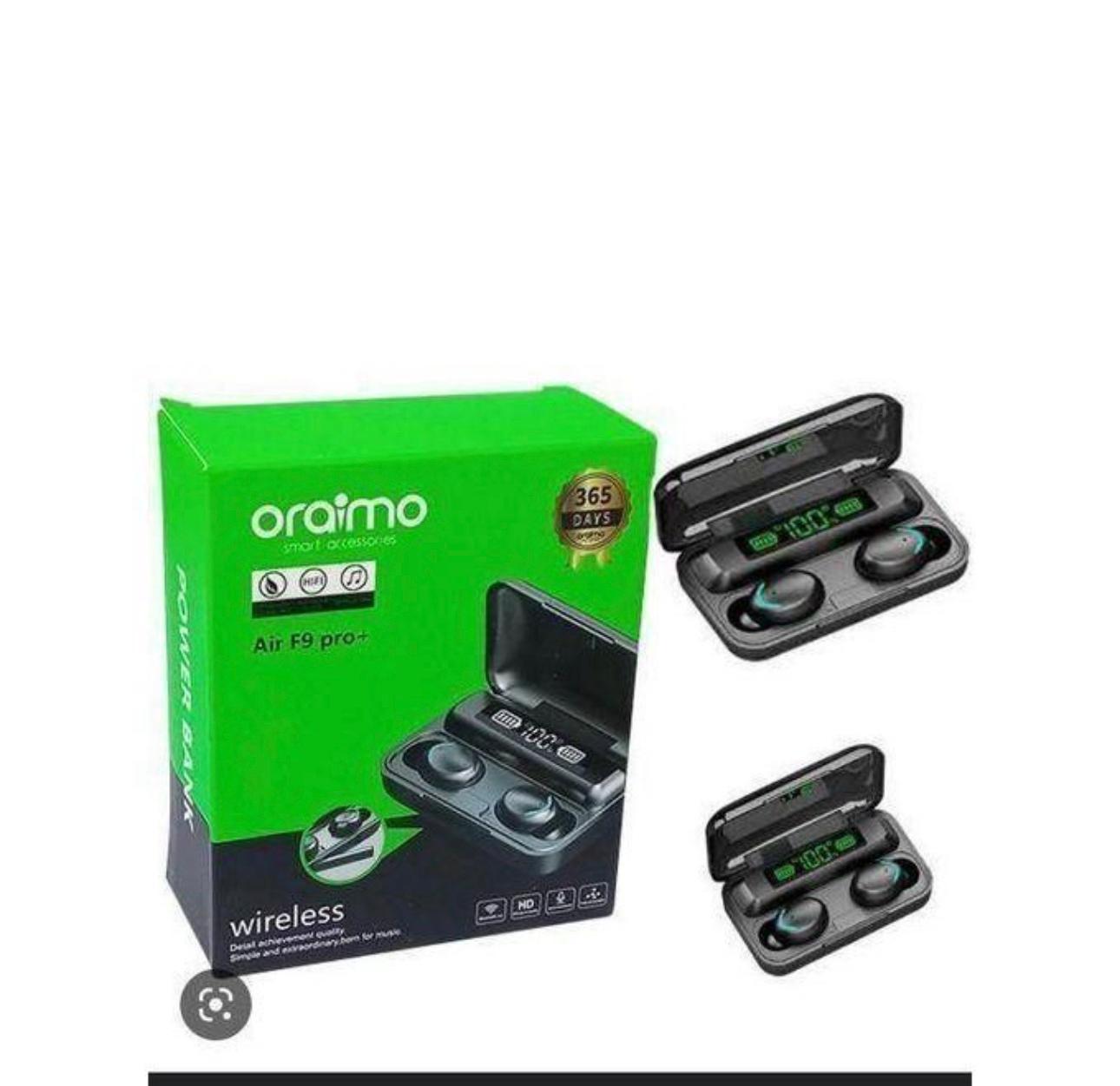 Air F9 Pro+ Wireless Earbuds – LED Power Display, Power Bank Case