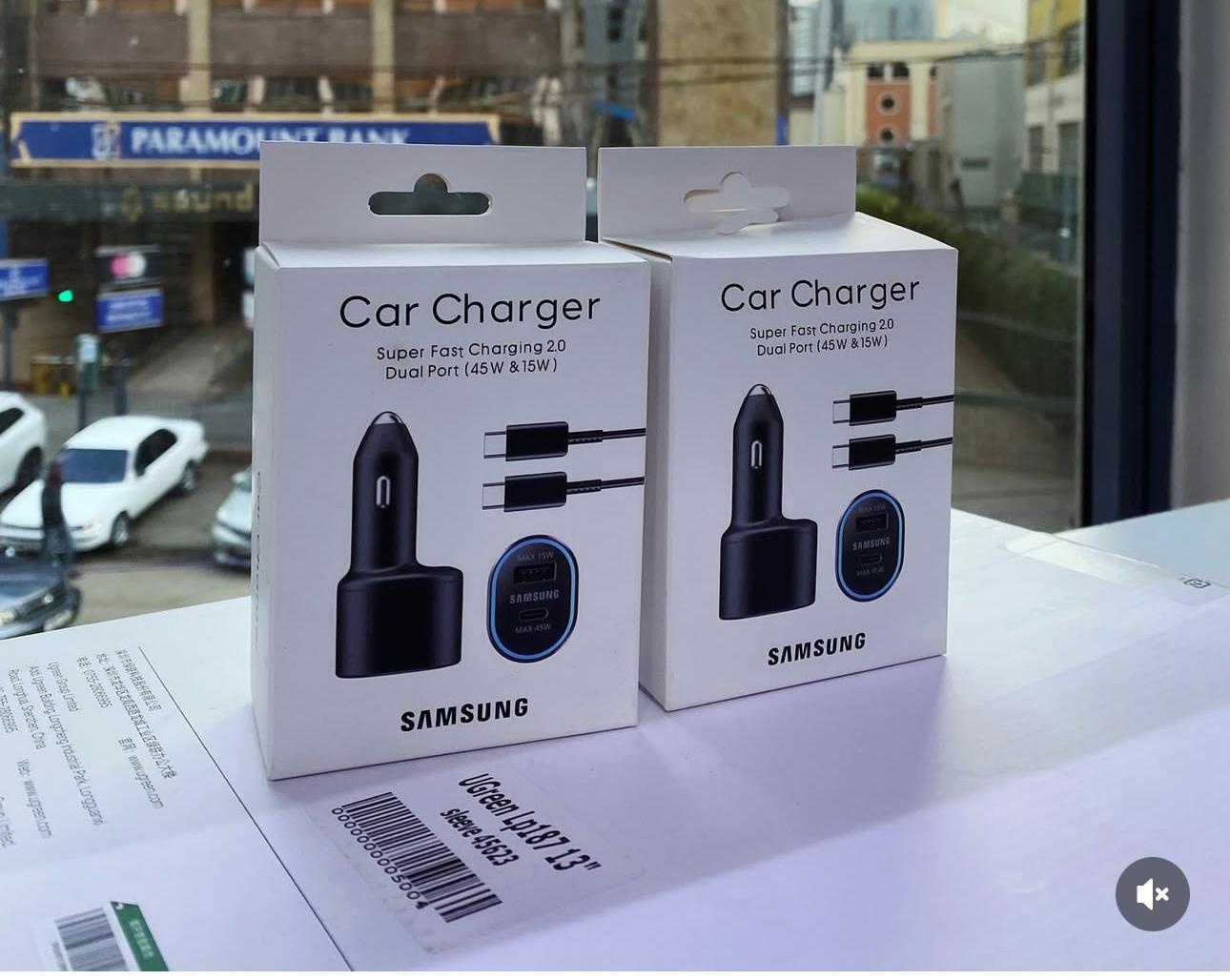 Super Fast Dual Port Car Charger (45W + 15W)