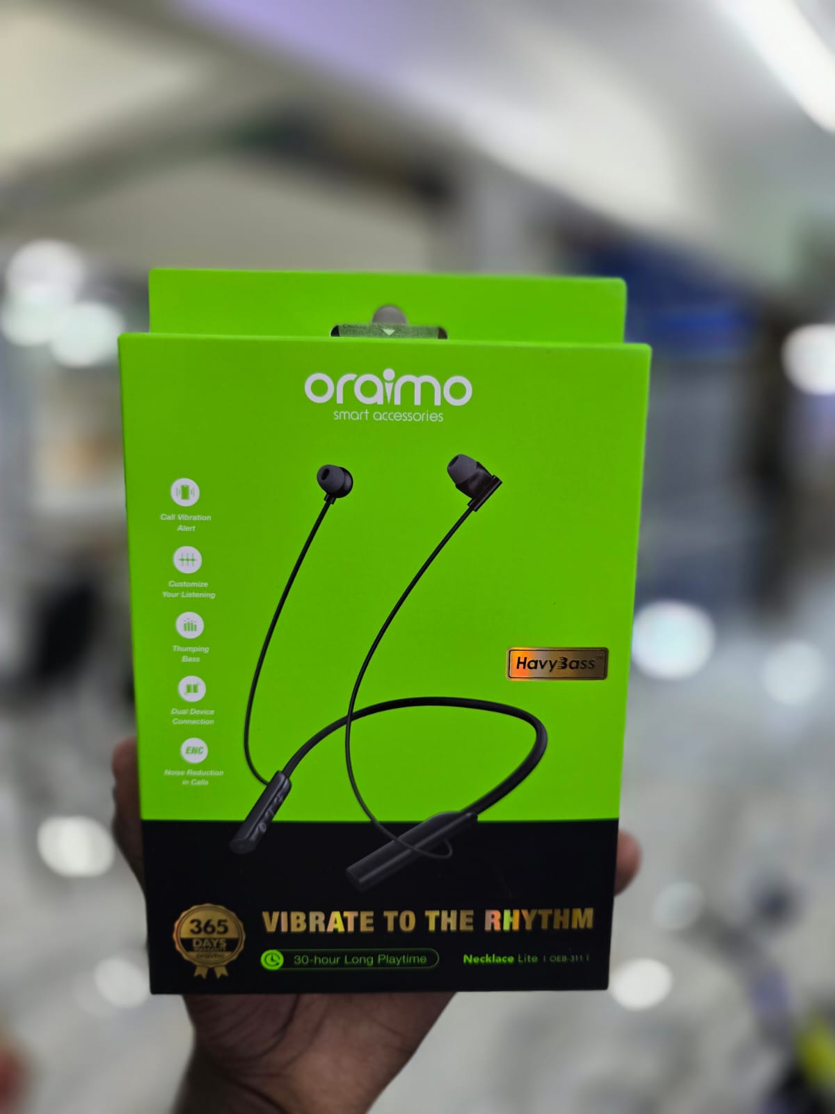 Oraimo Necklace Lite Wireless Neckband Earphones (OEB-E311)