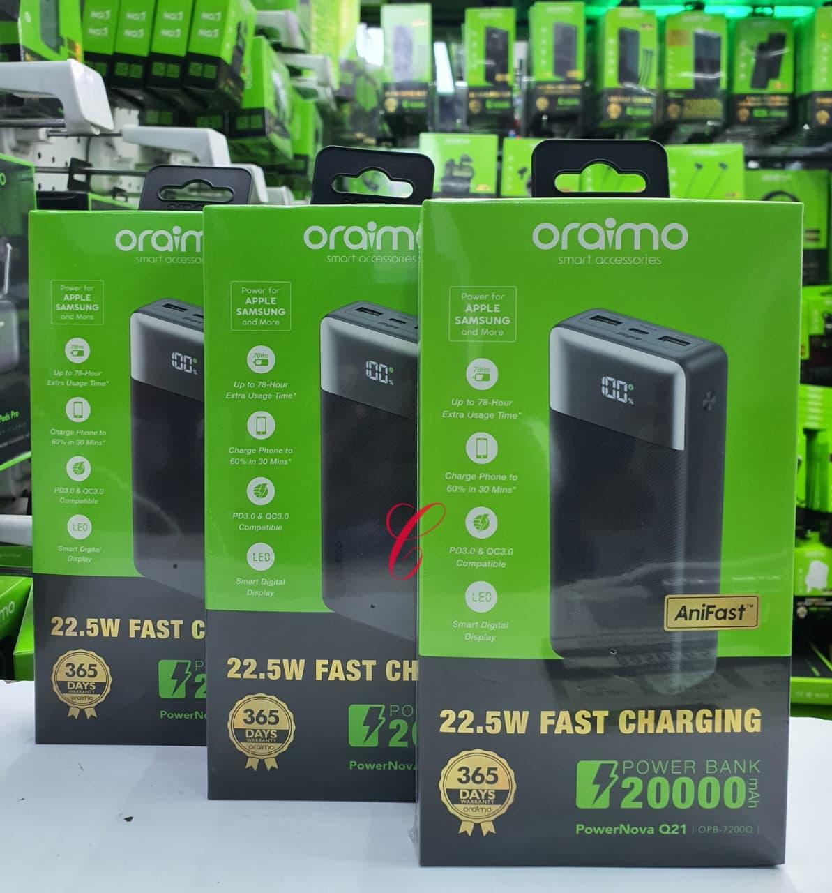 20000mAh Power Bank (22.5W Fast Charging) – PowerNova Q21