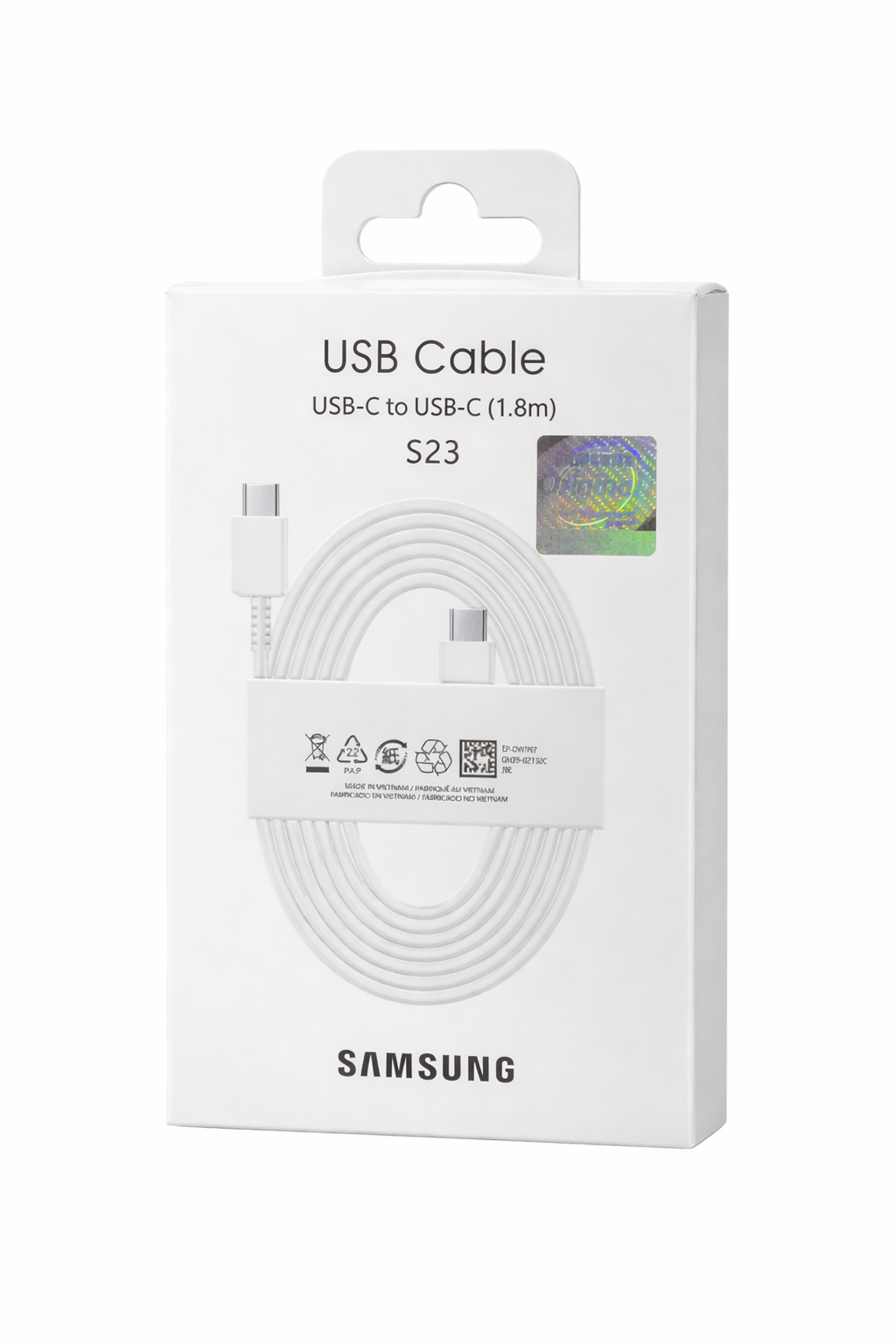 USB-C to USB-C Cable (1.8m) – S23