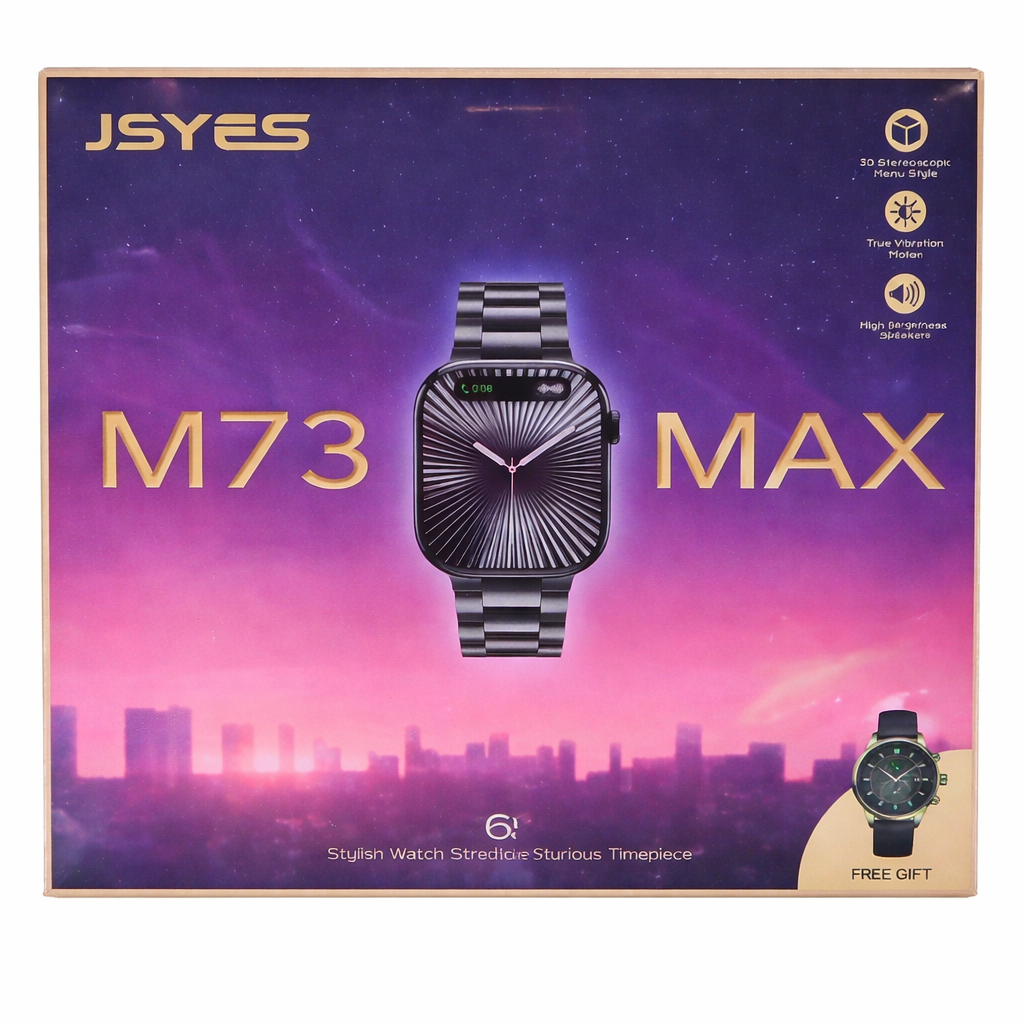 JSYES M73 Max Smart Watch - 3D Menu, High Brightness, Bluetooth Call