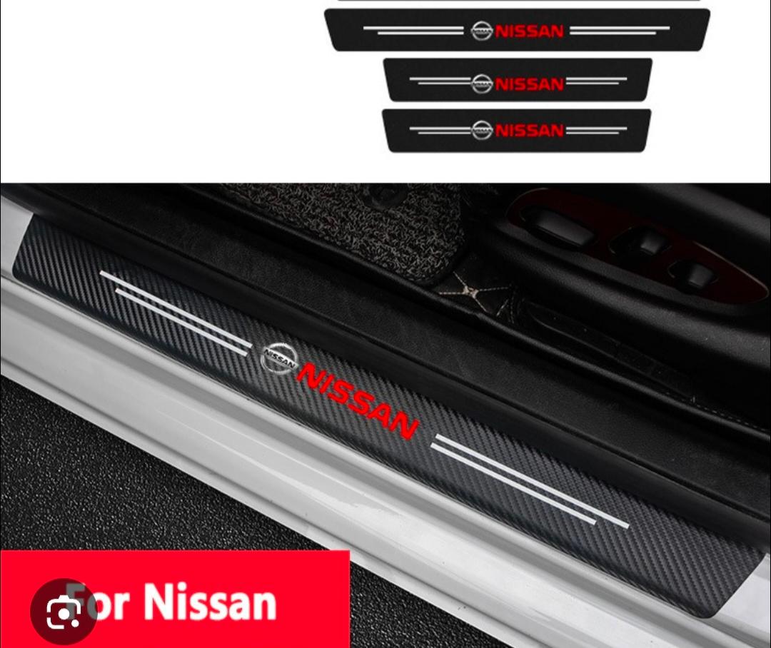 Door Sill Protector (Carbon Fiber Style)