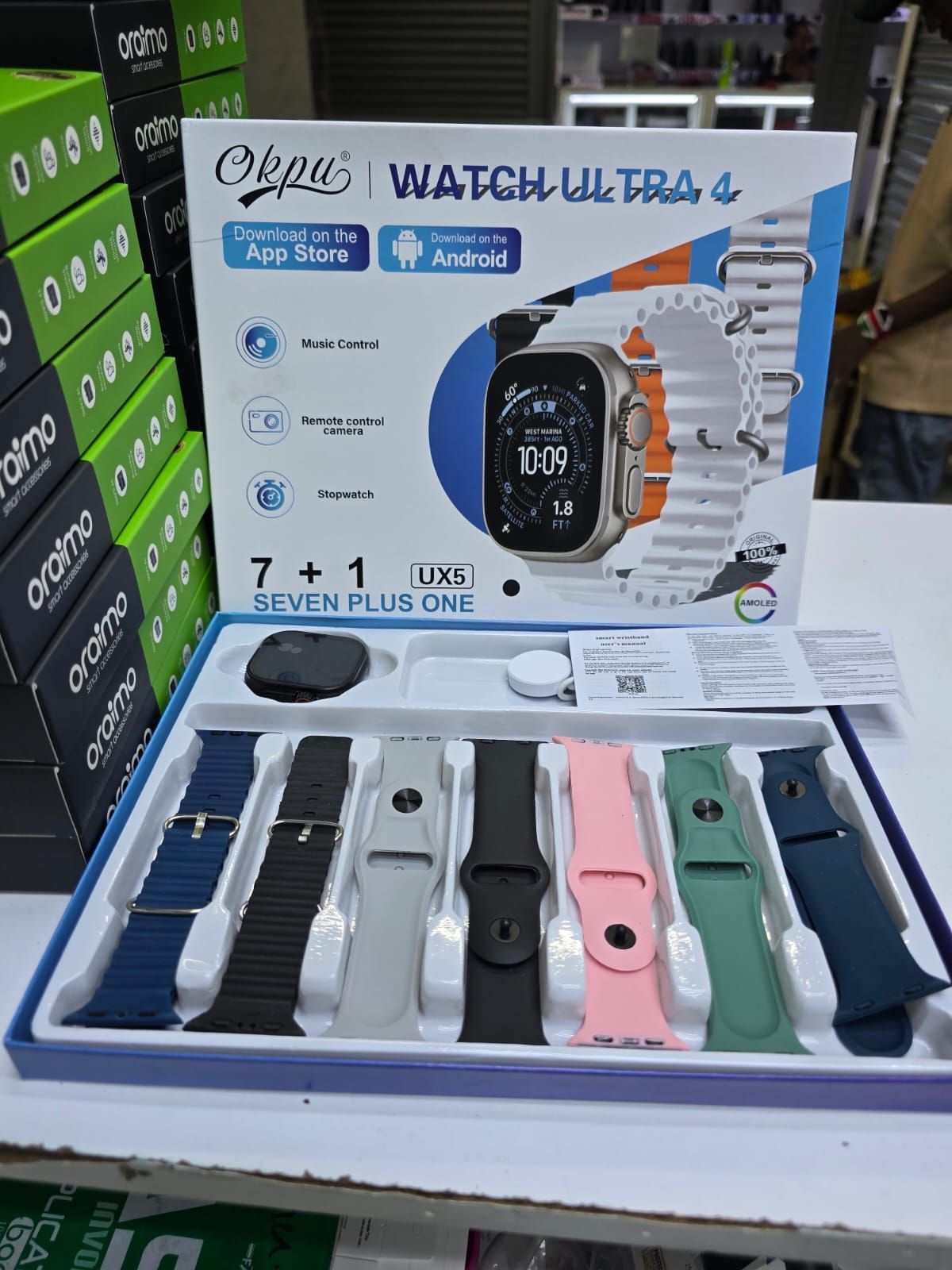 Okpu Watch Ultra 4 – 7 in 1 Smartwatch Combo