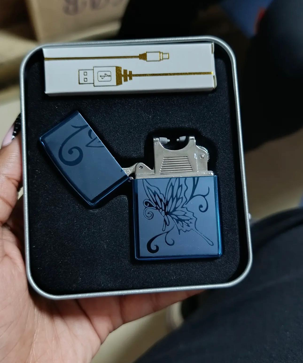Rechargeable Electric Arc Lighter – Butterfly Design