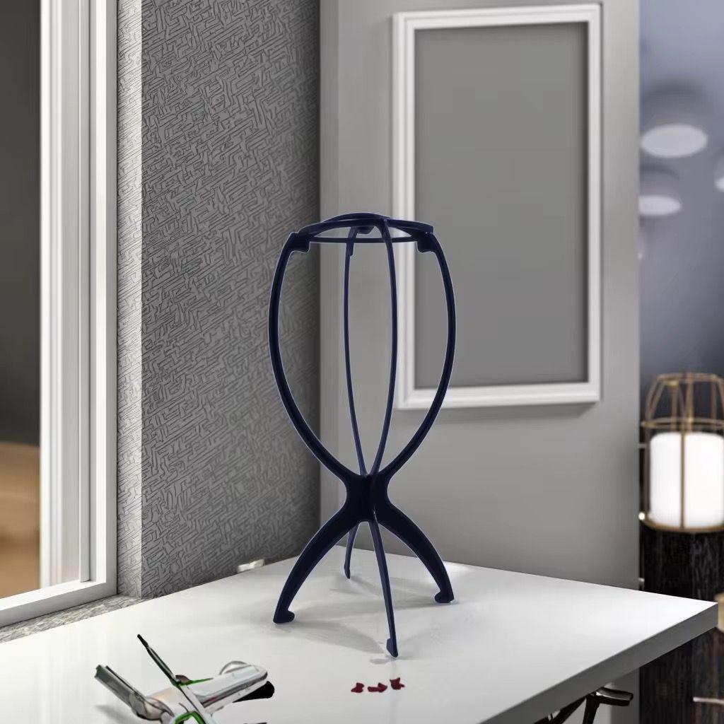 Portable Hanging Wig Holder - Space-Saving Storage Stand, Lightweight, Durable, Pink/Black/White